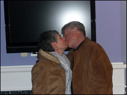 kissing on our anny