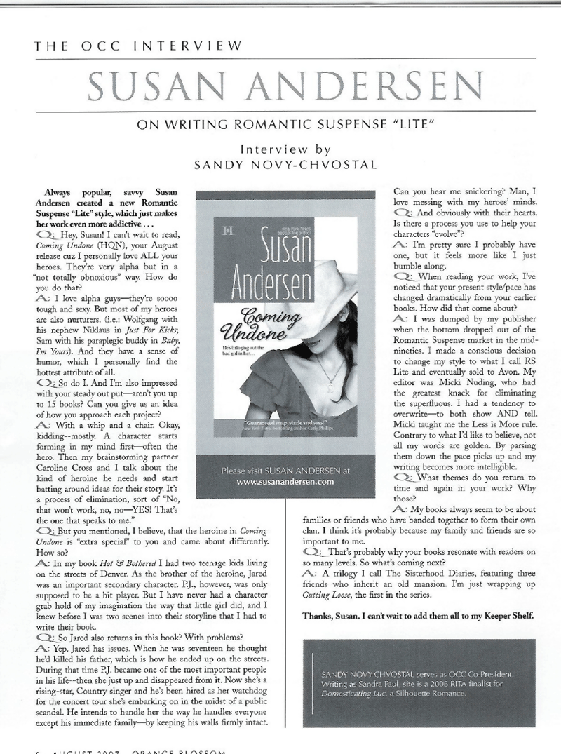 OCC interview with Susan